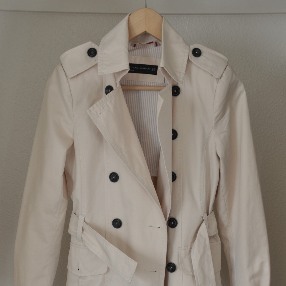 Zara Trench coat jacket/peacoat